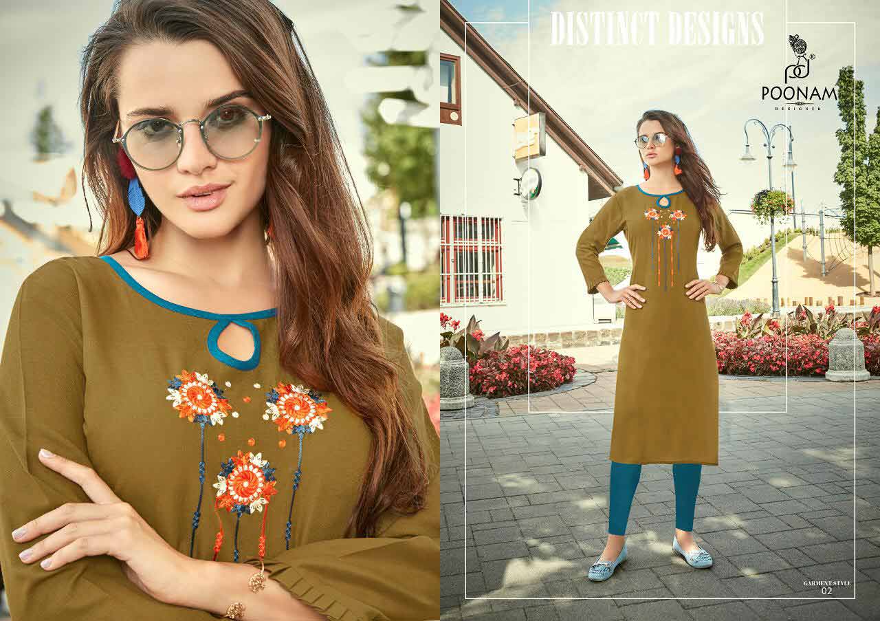 Poonam Designer Diva Nx Vol-2 Soft Cotton Kurti Poonam Designer Diva Nx Vol-2 Soft Cotton Kurti